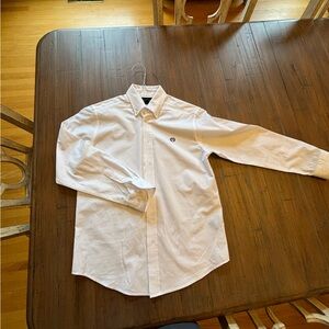 Boys Lauren White Button Down Shirt Size 16 *like new*
